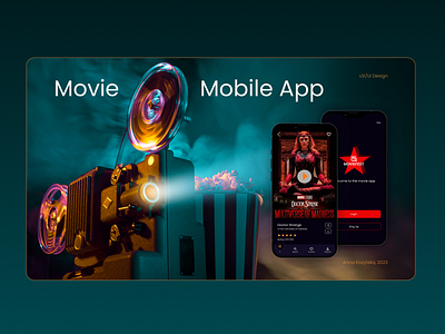 Movie Mobile App design ui ux web design