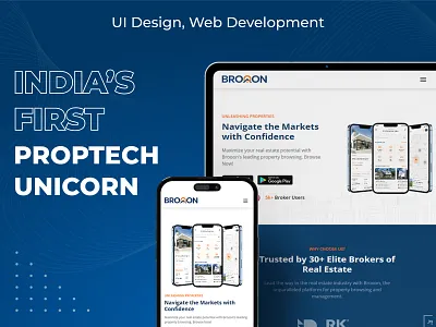 Brooon - A Real Estate Website app website clean ui corporate website creative website desktop ecommerce front end developer homepage landing landing page minimal website page page layout slider ui ui design ux web layout web ui design