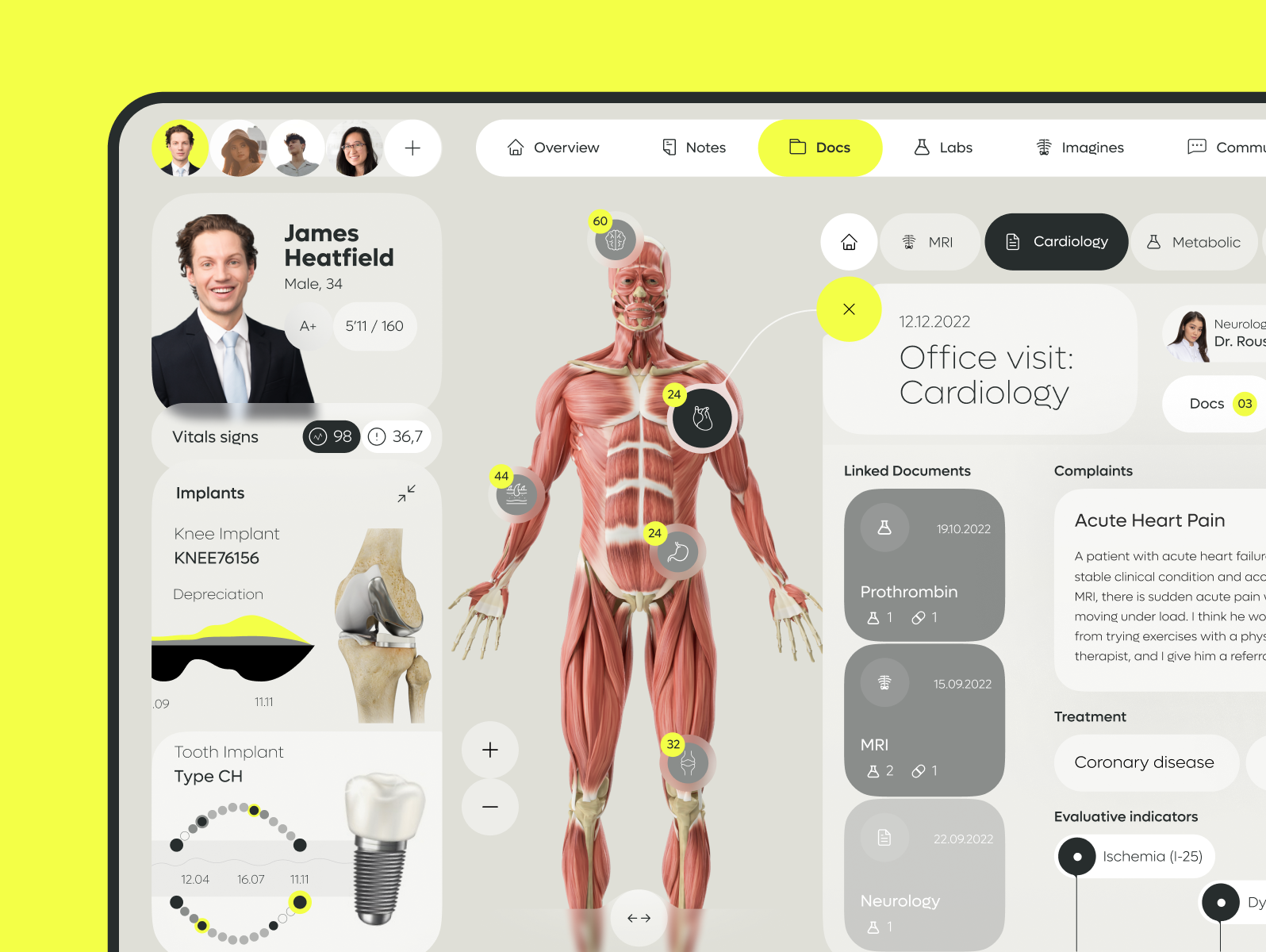 EHR+ - Electronic Health Record System app b2b care clinic design ehr emr health healthcare hospital medical medicine phr phs saas software ui ux web website