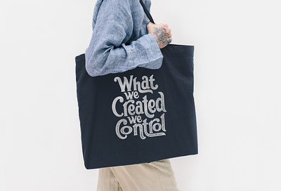 What We Created We Control brush customlettering design font handdrawn handlettering handmade lettering logotype merch meta modern modern type rough typography verified vintage vintagedesign what we created we control x