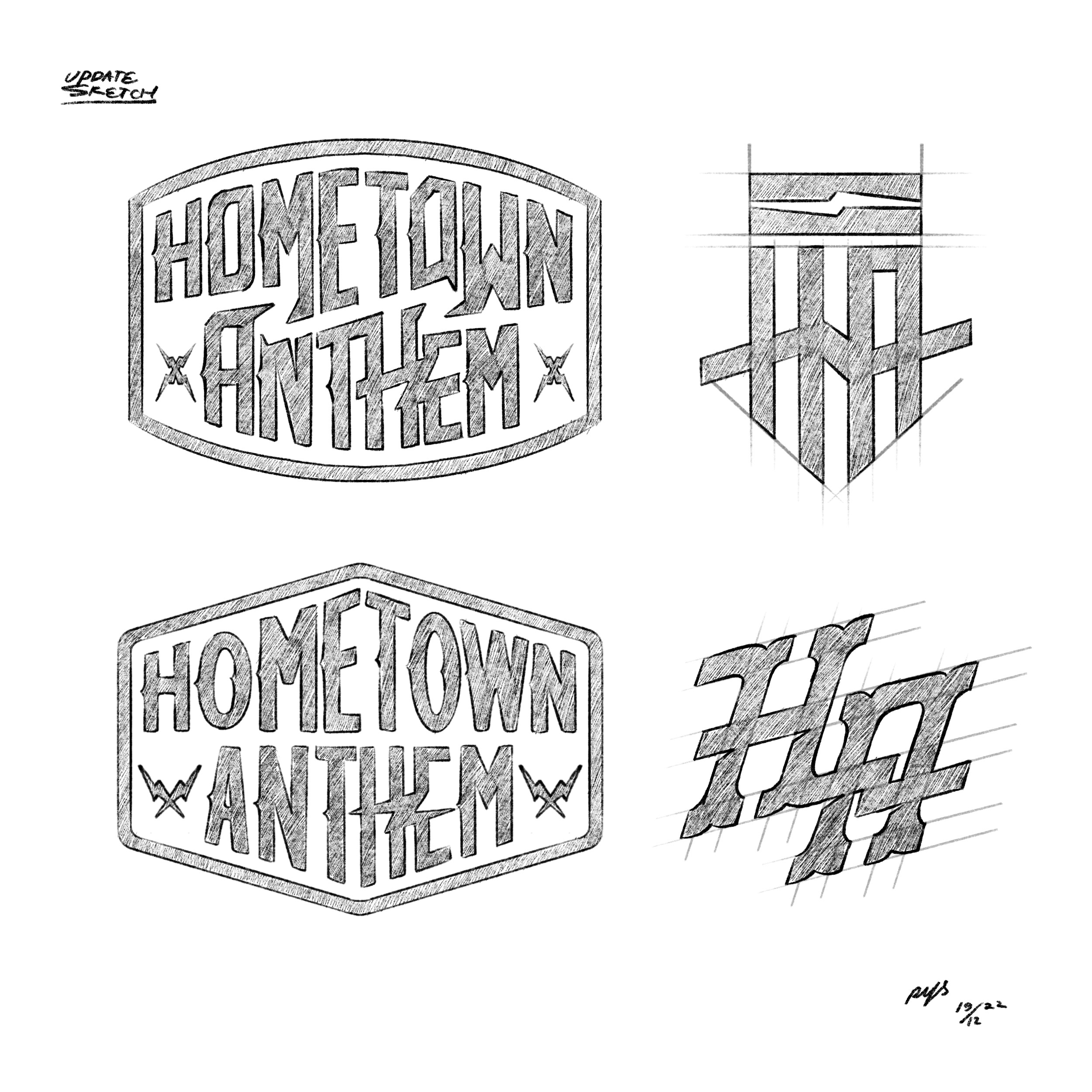Sketch Concept Design Hometown Anthem Brand Kansas City badge badge design badges chiefs custom design custom lettering emblem font hometown anthem kansas city lettering logo badge logo inspiration logotype monogram patch simple design typography ui vintagedesign