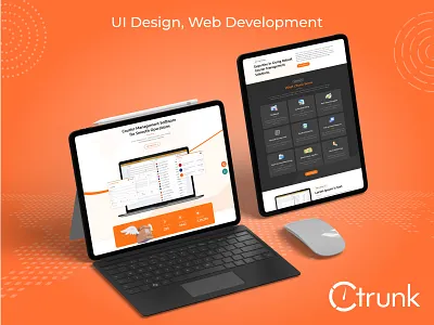 cTrunk - Courier Management Software Landing Page branding courier courier management courier website design illustration landing page logo logo design logos logotype minimalist logo modern logo ui ui design uiux user experience user interface ux ux design