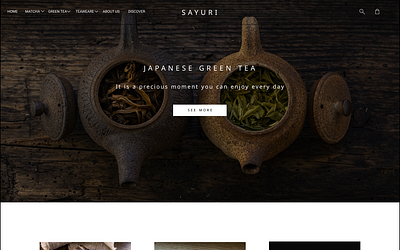 Sayuri - Japanese Green Tea - E-commerce store app branding dailyui design graphic design illustration logo minimal ui vector