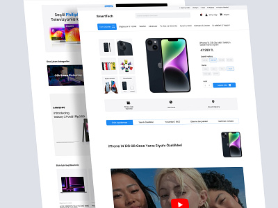 SmartTech - Technology Ecommerce Website apple branding design ecommerce graphic design iphone page product technology ui ux website