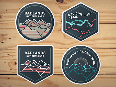 Badlands Stickers map