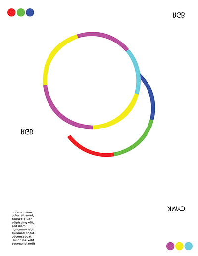 RGB-CYMK design graphic design minimal poster typography