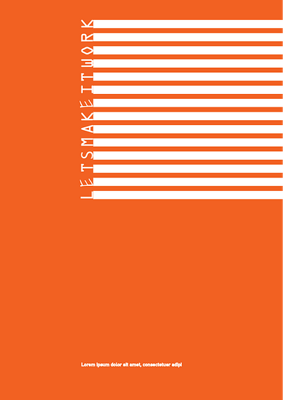 Make it work bookcover graphic design illustration minimal poster design typography