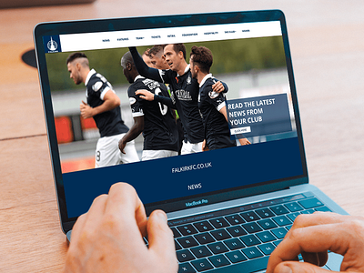 Falkirk Football Club branding design graphic design logo webdesign
