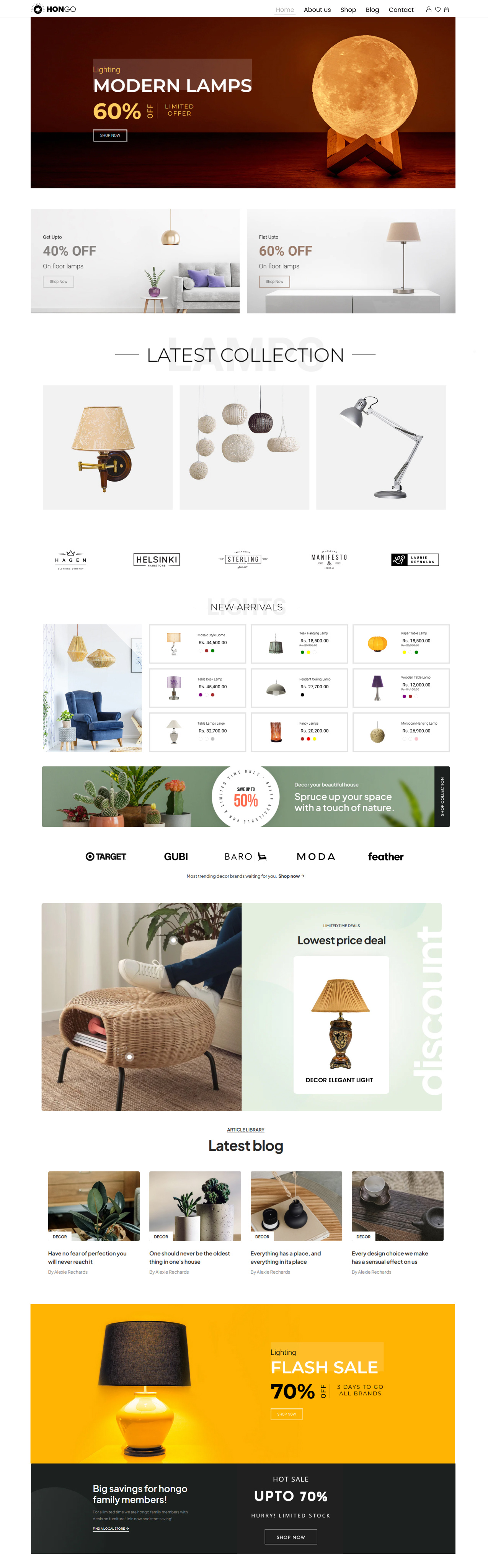 Design a Lamp website by Deepika Singh on Dribbble