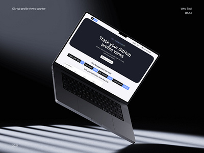 GitHub profile views counter github profile views counter logo ui ux webdesign webtool