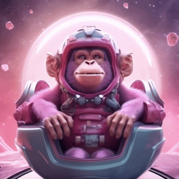 Motion IA 003 | MonkeyBusiness 3d animation animation 2d animation after effects character cyberpunk illustration monkey motion motion design motion graphics pink space tech