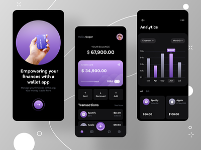 E-Wallet App android app app design application bank banking app e wallet finance finance manager fintech ios mobile mobile app money management ui uiux ux wallet