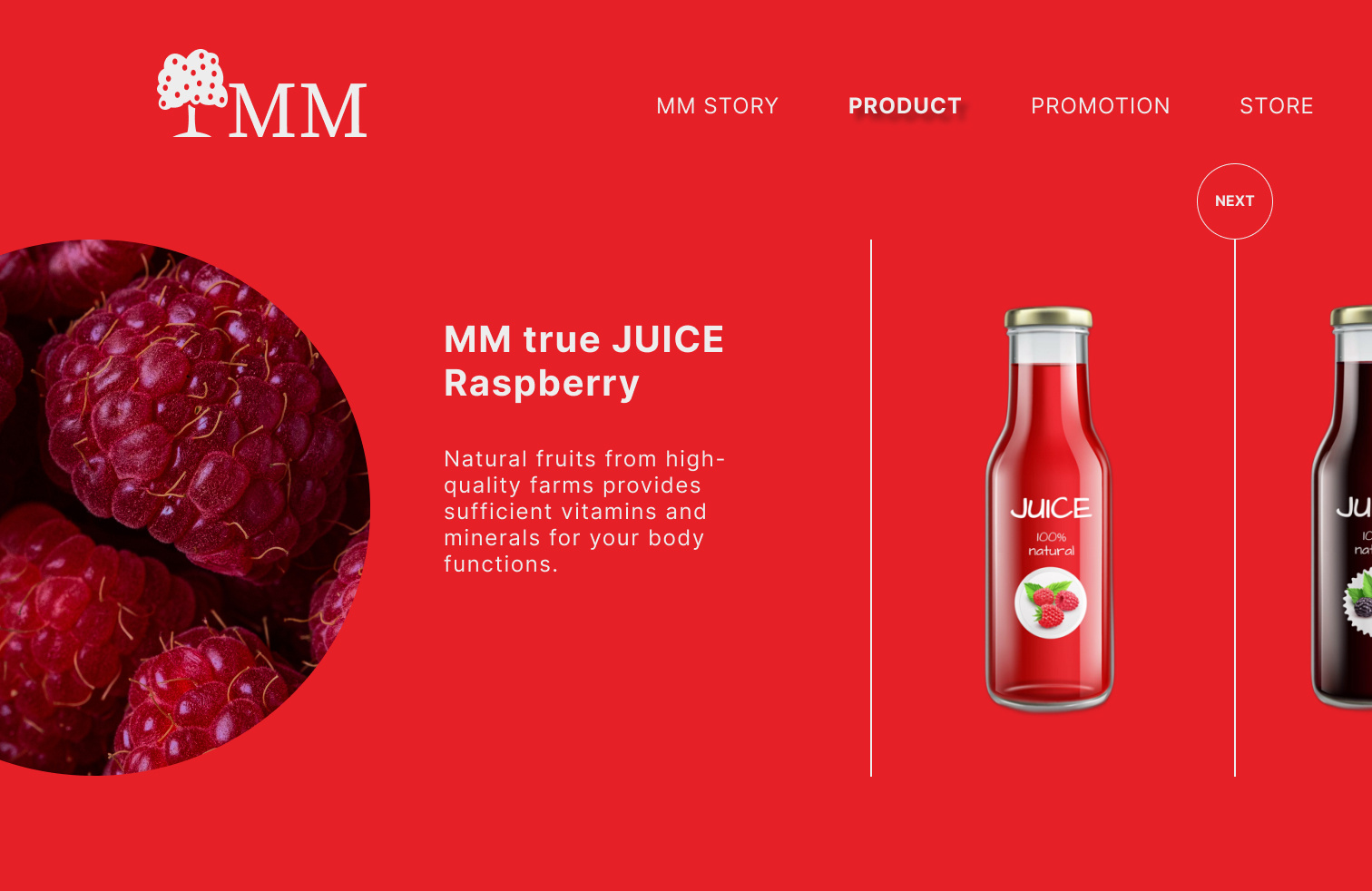 MM true JUICE animation design ui ux