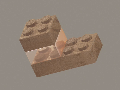Stone Lego 🗿 3d 3d materials 3d stone animation art design graphic design lego spline stone ui