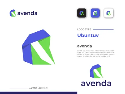 avenda l avenda logo l brand brand identity branding hire logo designer logo logo design logo designer monogram professional logo