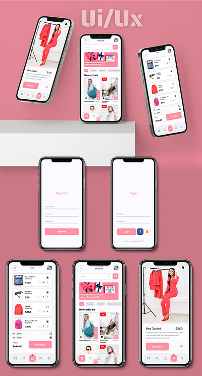 Shopping App - Mobile Ui Design - Ui/Ux app design design figma graphic design mobile ui mobile ui design shpping app ui ui design uidesign uiux uxui