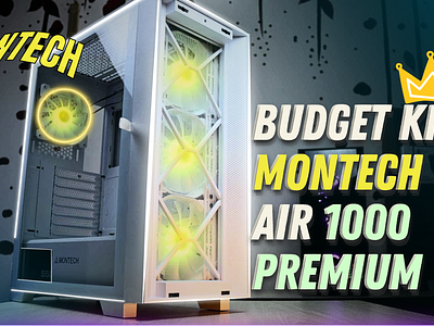 Montech Air 1000 Premium Casing Thumbnail branding graphic design