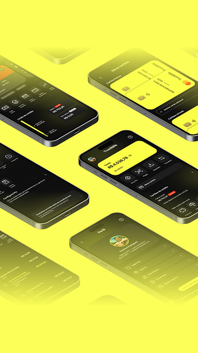 TrustBank | Concept App app banking app case study digital banking figma interaction interface mobile mobile app ui user experience user interface ux uxui