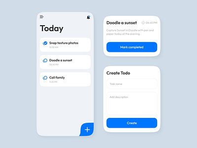 Minimal Todo App app design clean manager minimal mobile app modern planning productivity project simple task task list task manager to do todo todo app todo list todolist ui ux