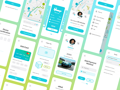Delivery App UX exercise app application cargo delivery design mobile navigation taxi ui user interface user interface experience ux