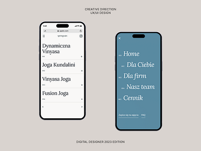 Digital Designer 2023 final project branding design figma graphic design mobile ui ux uxui