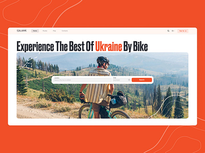 Pedal Ukraine | Bike Touring in Ukraine Website Design bike bikepacking catalog cycle figma tour touring travel trip uiux ukraine web website