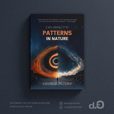 Exploring The Patterns in Nature - Book cover design art book book cover design science and nature