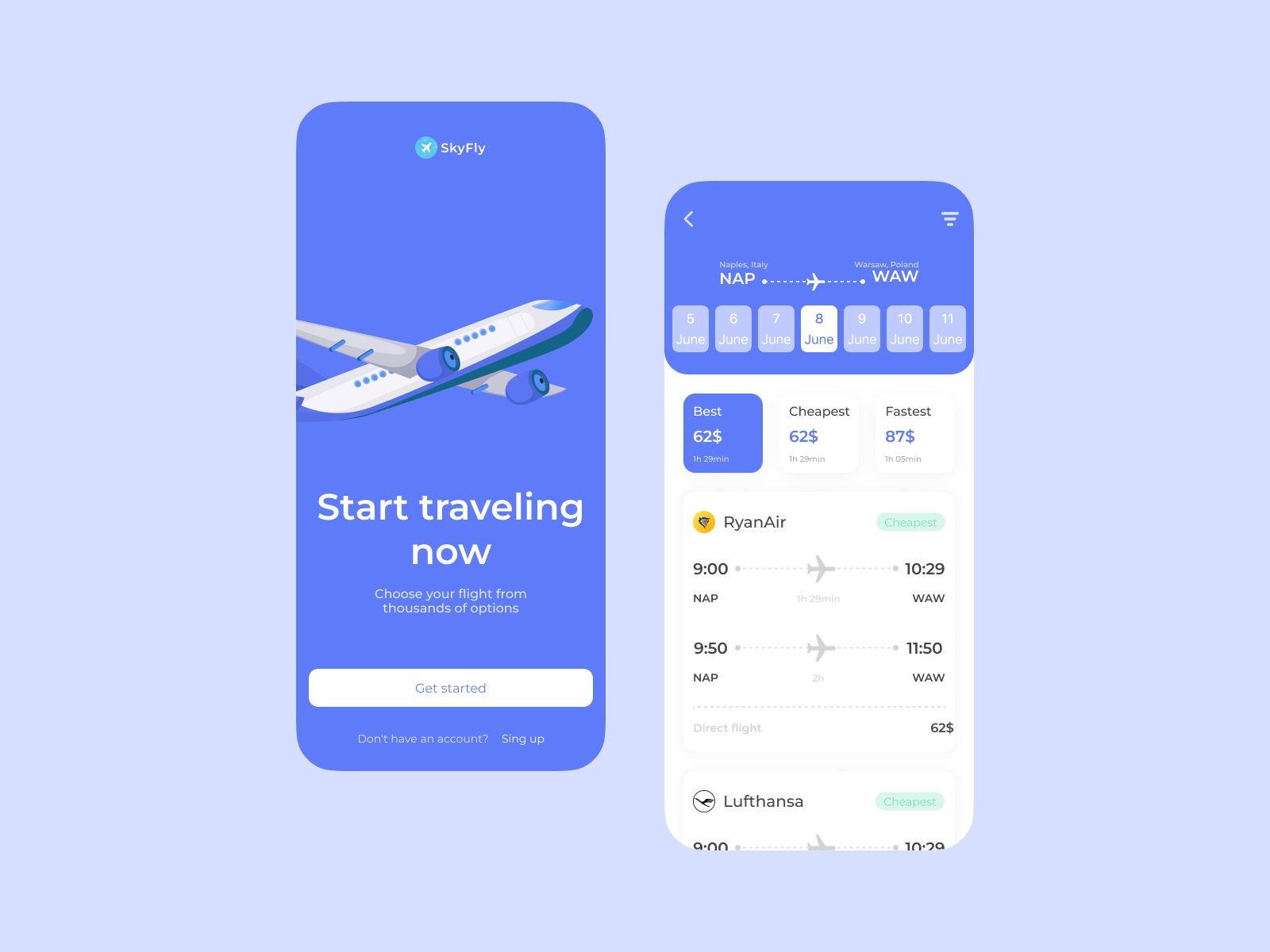 Elevate Your Journey: Flight Finder Interface Design 3d animation design figma ui ux web design