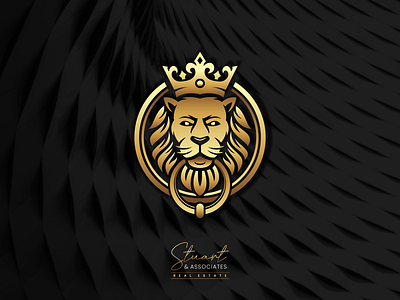 Stuart & Associates Real Estate behance crown design dribble icon illustration lion logo logoroom logos logoshift luxury realestate ui