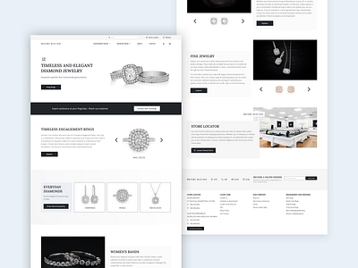 Luxury Jewelry Website app design design jewelry website landing page design luxury website product design ui ui ux design ux website design