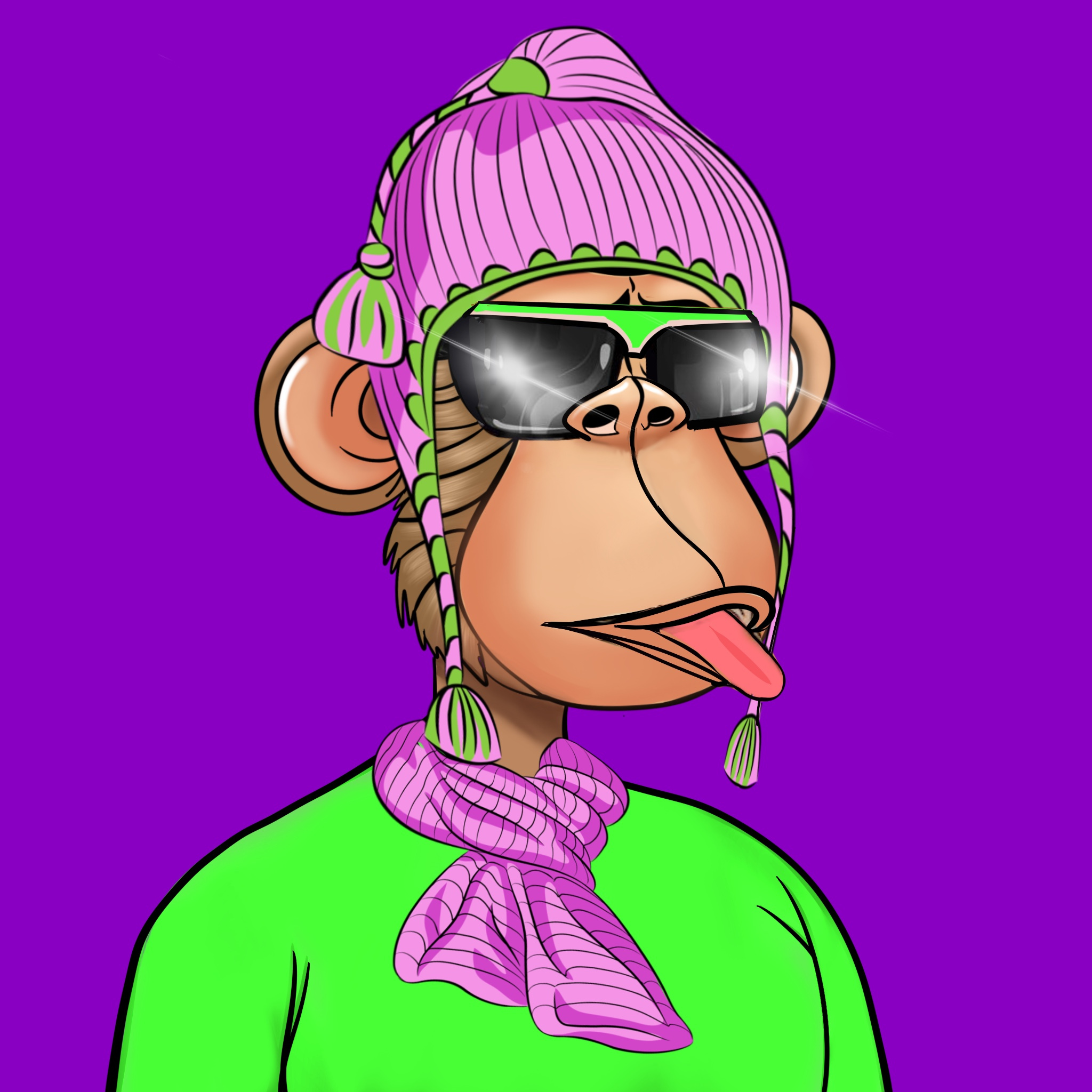 Stylish Apes ! NFT Digital Character Illustration by Graphii on Dribbble