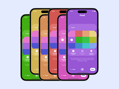 Colors app design graphic design ui ux