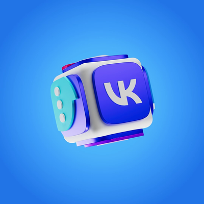 VK 2022 • Products 3d animation logo motion graphics vk