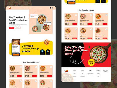 PIZZA - Landing Page 999watt ui ux