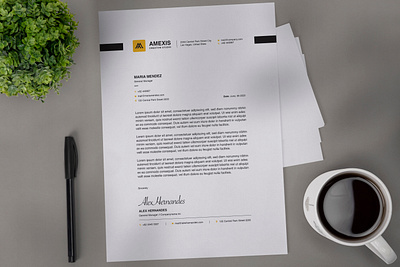 Modern company letterhead unique