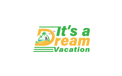 It's a Dream Vacation Logo aqua adventures coastal bliss coastal serenity disney delight disney magic retreat dream vacation logo dreamy waterside enchanting stays family retreat its a dream vacation joyful relaxation logo logo design logo designer magical getaways sunny poolside tropical escapes vacation logo vacation oasis whimsical haven