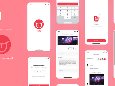 Enjoy an event app app event app events place social app tour ui best design uiux