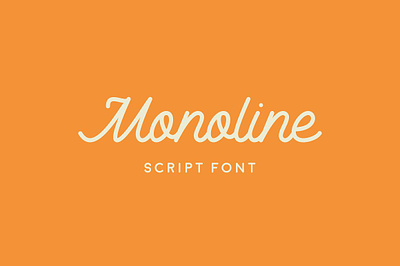 Monoline Script - Font app branding design graphic design illustration logo typography ui ux vector