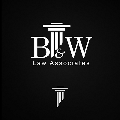B & W Law Associates brand guidelines brand identity branding design graphic design law associates law firm law firm logo legal logo vector