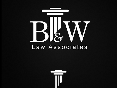 B & W Law Associates brand guidelines brand identity branding design graphic design law associates law firm law firm logo legal logo vector