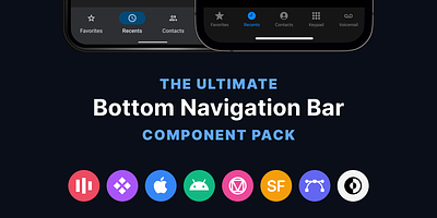 Ultimate Bottom Navigation Bar android application apps attractive bottom bar ios navigation bar web
