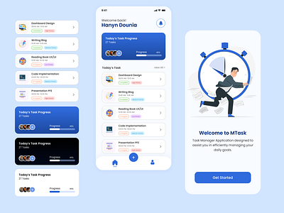 Task Management Mobile App UI activity activity manager app design design app figma illustration list manager mobile app project management task task management task management app task manager time time management to do list ui ui design