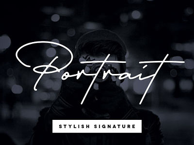 Portrait - A Signature Script app branding design graphic design illustration logo typography ui ux vector