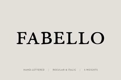 Fabello: A Hand-Lettered Serif Font app branding design graphic design illustration logo typography ui ux vector