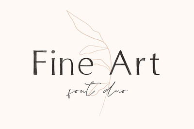 Fine art font duo app branding design graphic design illustration logo typography ui ux vector