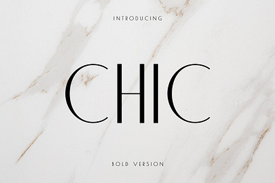 Chic Font Bold Version app branding design graphic design illustration logo typography ui ux vector