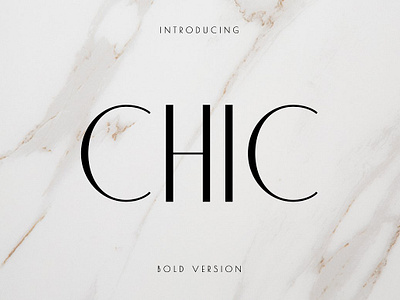 Chic Font Bold Version app branding design graphic design illustration logo typography ui ux vector