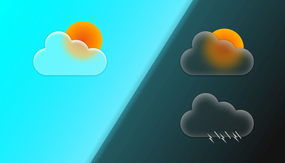 Weather Glass Icons branding design graphic design illustration logo ui