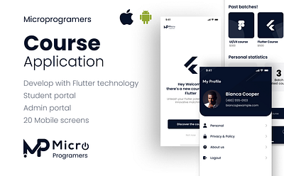 Course app Educational Application course app education educational app study app ui design uiux