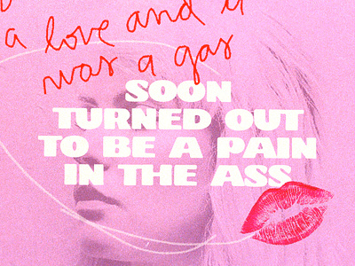 🩵 of glass art blondie design graphic design hand drawn illustration lyrics quote song
